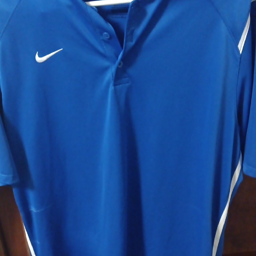 Nike Royal Blue Sports Polo Mens Size Large